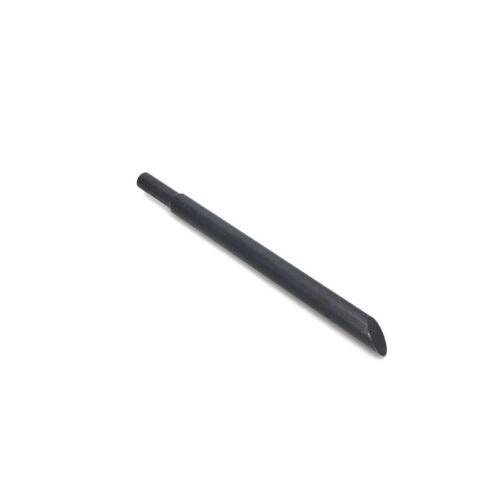 A solid tine tool, 12.50 inches long, with a tapered end, shown at an angle