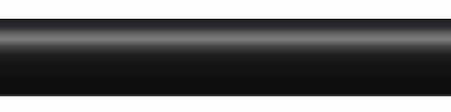 Solid black round tine with a pointed tip, designed for durability and efficiency in gardening tools