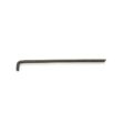 A long, thin, dark metal needle tine with a slight curve at one end