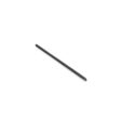 Solid metal tine, 8.50 inches long, cylindrical shape with a pointed end, black color