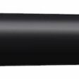 Black carbide hollow tine with a tapered end, showcasing a smooth, cylindrical design
