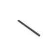 A solid 12mm tine, black, elongated and straight, suitable for gardening tools