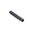 A hollow tine in black, cylindrical shape, showing a tapered end and smooth surface