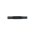Black side eject tine with a central slot, designed for Toro Titan lawn equipment