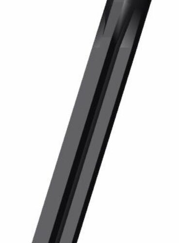 Black 9.5 mm (3/8") mount with a smooth, cylindrical design, shown from a side angle
