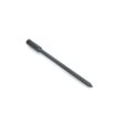 Solid round tine in black, featuring a tapered end and a cylindrical handle for easy attachment