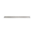 A long, silver bedknife with multiple mounting holes, designed for precise cutting performance