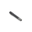 A hollow carbide tine with a cylindrical shape, featuring a dark metallic finish and tapered end