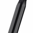 Black cross tine with a tapered end, designed for efficient soil cultivation and aeration