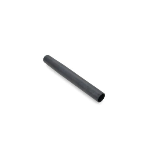 A black hollow tine with a cylindrical shape, designed for lawn aeration and soil health
