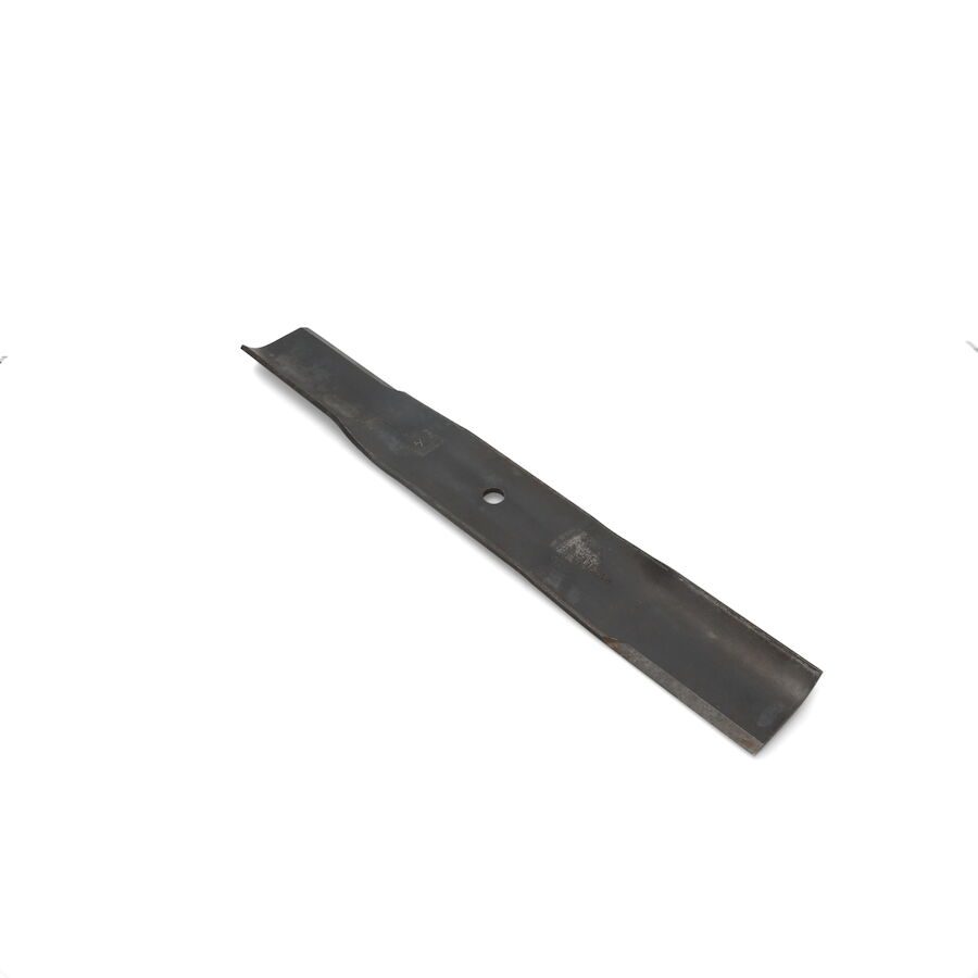 623_6c52f424-5e46-4bb6-bac0-a9ed92399d0f A 46 cm metal lawn mower blade with a high sail design, showcasing a sharp cutting edge