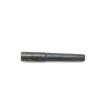Metal hollow tine tool, cylindrical shape, showing a tapered end and a dark finish