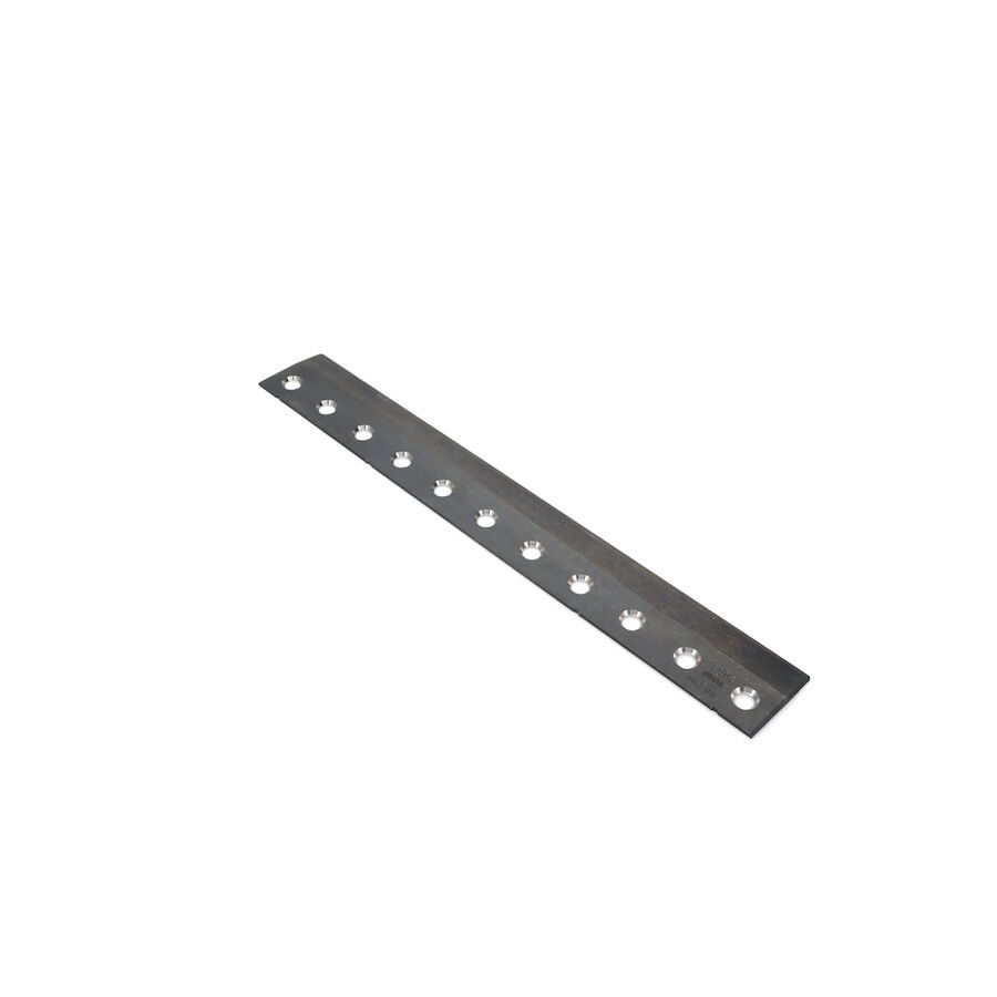 623_6f8045a2-c592-4dd4-ace2-7edd3df322f0 Metal bedknife with multiple mounting holes, designed for Toro lawn equipment replacement