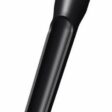 Black carbide tine with a tapered end and hollow shaft, shown at an angle for detail