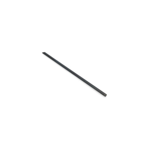 A solid black tine, 10 inches long and 0.31 inches wide, shown on a white background