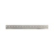 Metal bedknife with multiple holes, featuring a sleek, polished finish for precision cutting
