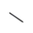 Solid round tine with a pointed end, black metal, measuring 5.50 inches long and 0.38 inches wide
