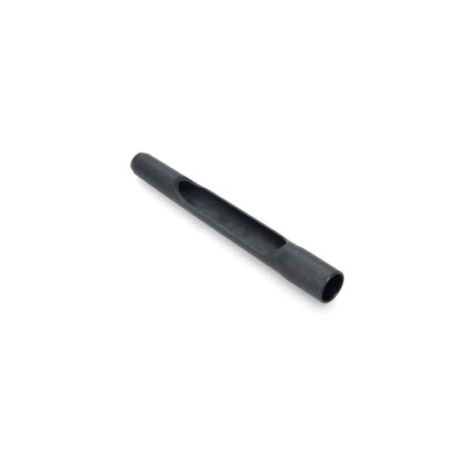 Black side eject tine with a smooth surface and a central opening, designed for Toro Titan equipment