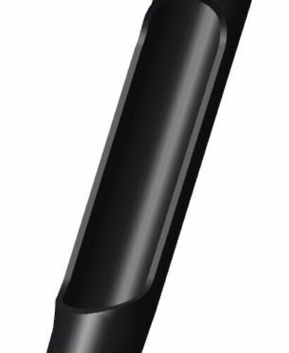 Black metal tine with a tapered end and hollow center, designed for Toro Titan equipment