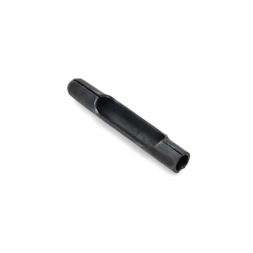 Heavy-duty side eject tine in black, showcasing a cylindrical design with a hollow center