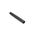 A black hollow tine with a cylindrical shape, showing a smooth surface and tapered ends