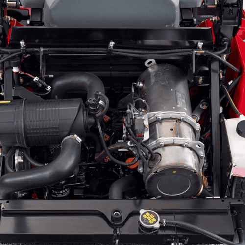 A powerful Toro 7500-D Yanmar diesel engine