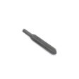 Solid cross tine in dark metal, featuring a tapered design for efficient soil penetration