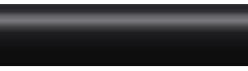 Solid round tine with a pointed end, black color, 5.50 inches long and 0.75 inches wide