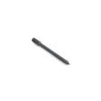 Solid metal tine with a pointed end, featuring a cylindrical base, shown from a side angle