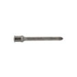 A long, gray carbide tine with a pointed end and a textured grip for enhanced durability