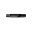 Close-up of a black split tine for fairway maintenance, showcasing its tapered design and dimensions