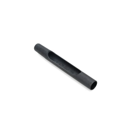 Black side eject tine with a hollow center, designed for Toro Titan equipment