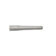 A silver hollow tine tool with a tapered end, designed for aerating soil