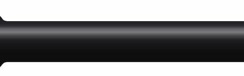 Solid black round tine with a pointed end, measuring 5.50 inches long and 0.50 inches wide