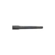 A hollow tine tool with a cylindrical shape, featuring a dark metallic finish and tapered end