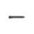 Gray metal slicing tine with a pointed end, designed for agricultural use
