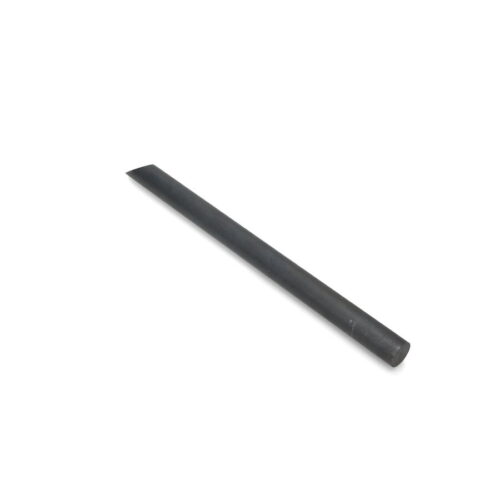 Solid metal tine with a pointed end, measuring 12.50 inches in length and 0.875 inches in diameter