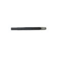 Black tine with a tapered end, designed for soil aeration, shown from a side angle