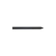 Solid round tine with a pointed end, black color, measuring 4.50 inches long and 0.38 inches wide