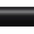 Solid round tine in black, featuring a pointed end and a cylindrical body, shown from the side
