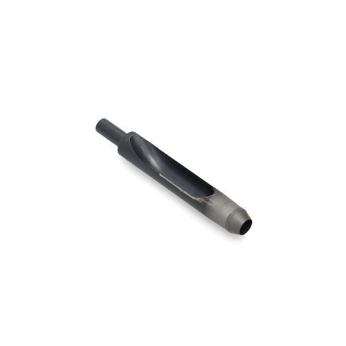 A black carbide tine with a tapered design, showcasing its durable construction and precision engineering