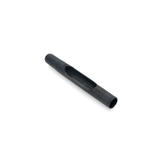 Black side eject tine with a smooth surface and a central groove, designed for Toro equipment