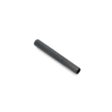 A black hollow tine with a cylindrical shape, shown from a side angle on a white background