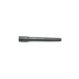 A long, narrow, black hollow tine tool with a tapered end, designed for aeration