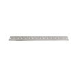A long, silver metal bedknife with multiple holes, designed for precise cutting in lawn equipment