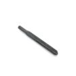 A single, dark metal cross tine with a tapered end, shown from a side angle