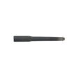 A long, tapered black carbide tine with a hollow center, designed for heavy-duty use
