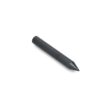A solid black round tine with a pointed end, measuring 4.50 inches long and 0.63 inches wide