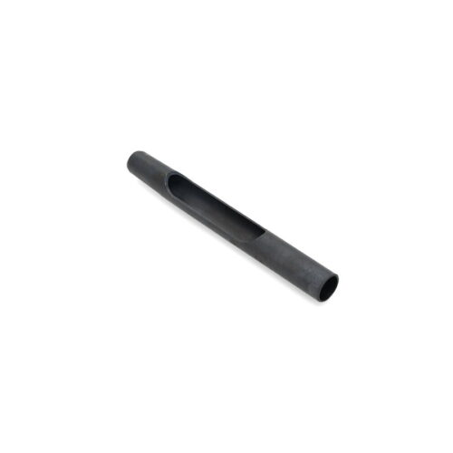 A black metal tine with a side eject design, measuring 6.50 inches long and 0.66 inches wide