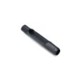 Black side eject tine with a smooth surface and a curved opening for efficient grass collection